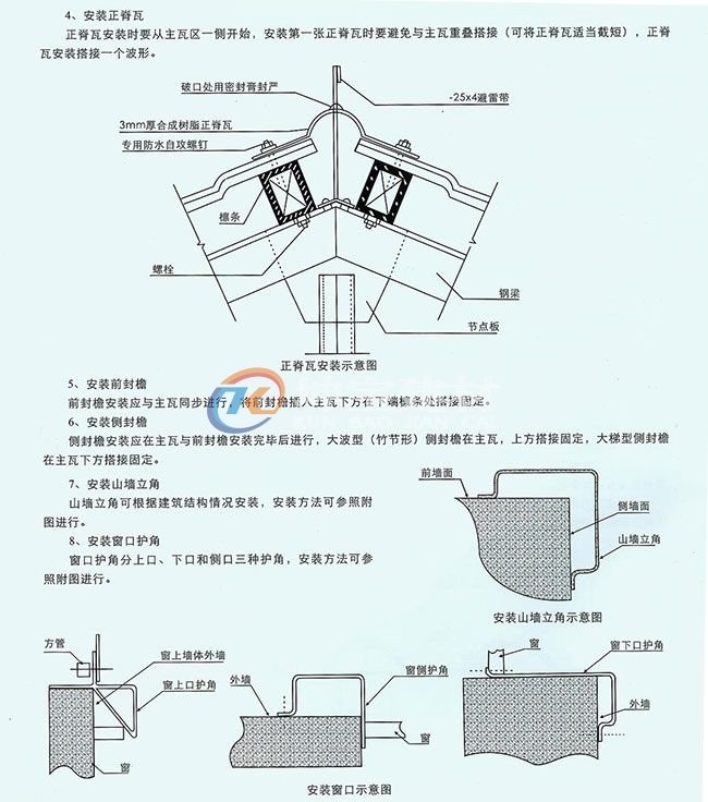 合成樹(shù)脂瓦安裝圖2